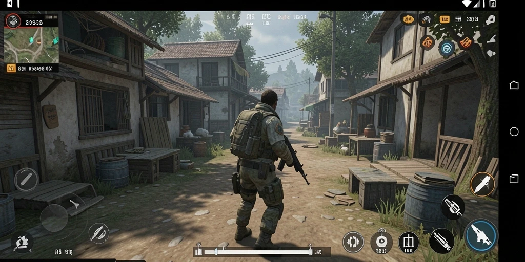 Screenshot momen seru saat berlaga di mode multiplayer.